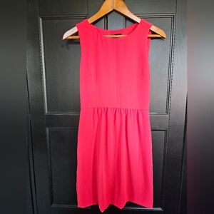J. Crew Camille Sleeveless Dress In Red Poppy/Coral- Size 0